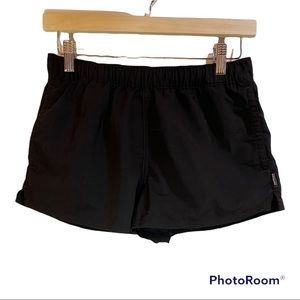 Patagonia Barely Baggies Shorts Black Nylon Drawstring Waistband Pull On Size S
